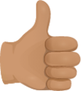 Thumbs up skin 3 emoji emoji