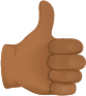 Thumbs up skin 4 emoji emoji