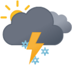 thunderstorms day extreme snow icon