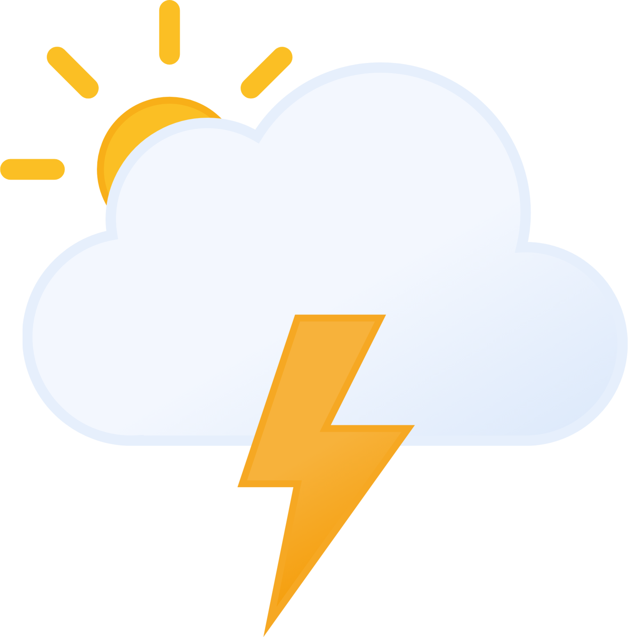 thunderstorms day icon