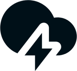 thunderstorms fill icon