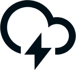 thunderstorms line icon