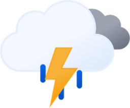 thunderstorms overcast rain icon