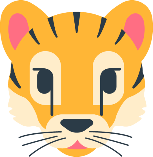 tiger face emoji