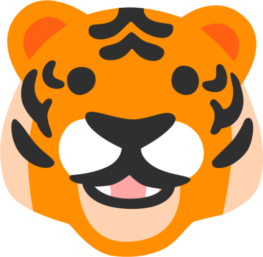 tiger face emoji