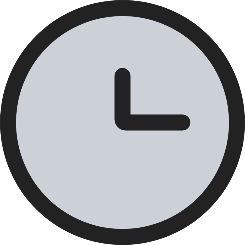 Time duotone line icon