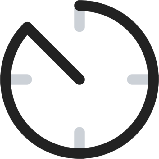 Time progress duotone line icon