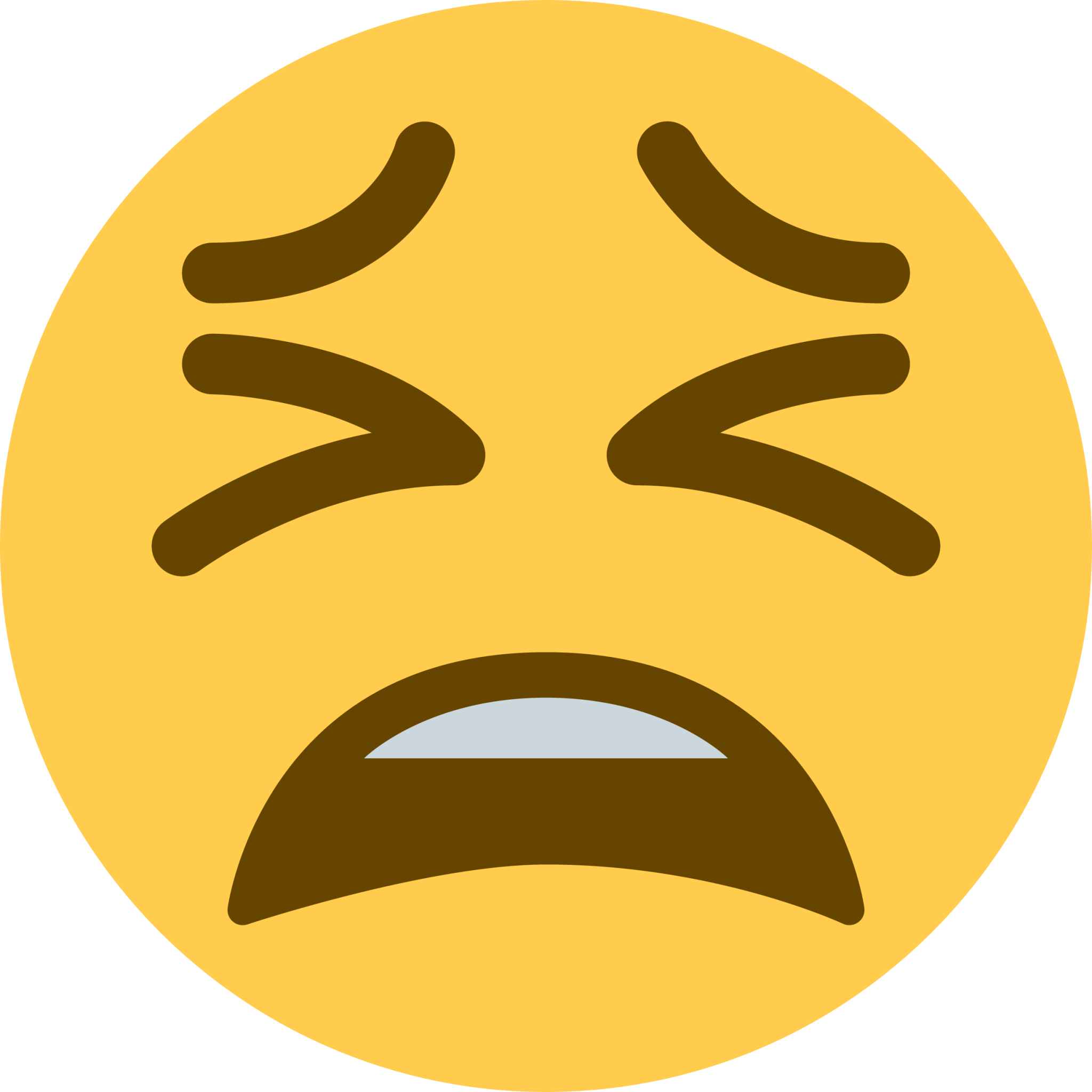 tired face emoji