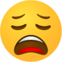 Tired face emoji emoji
