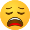 Tired face emoji emoji