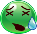 tired face (slime) emoji