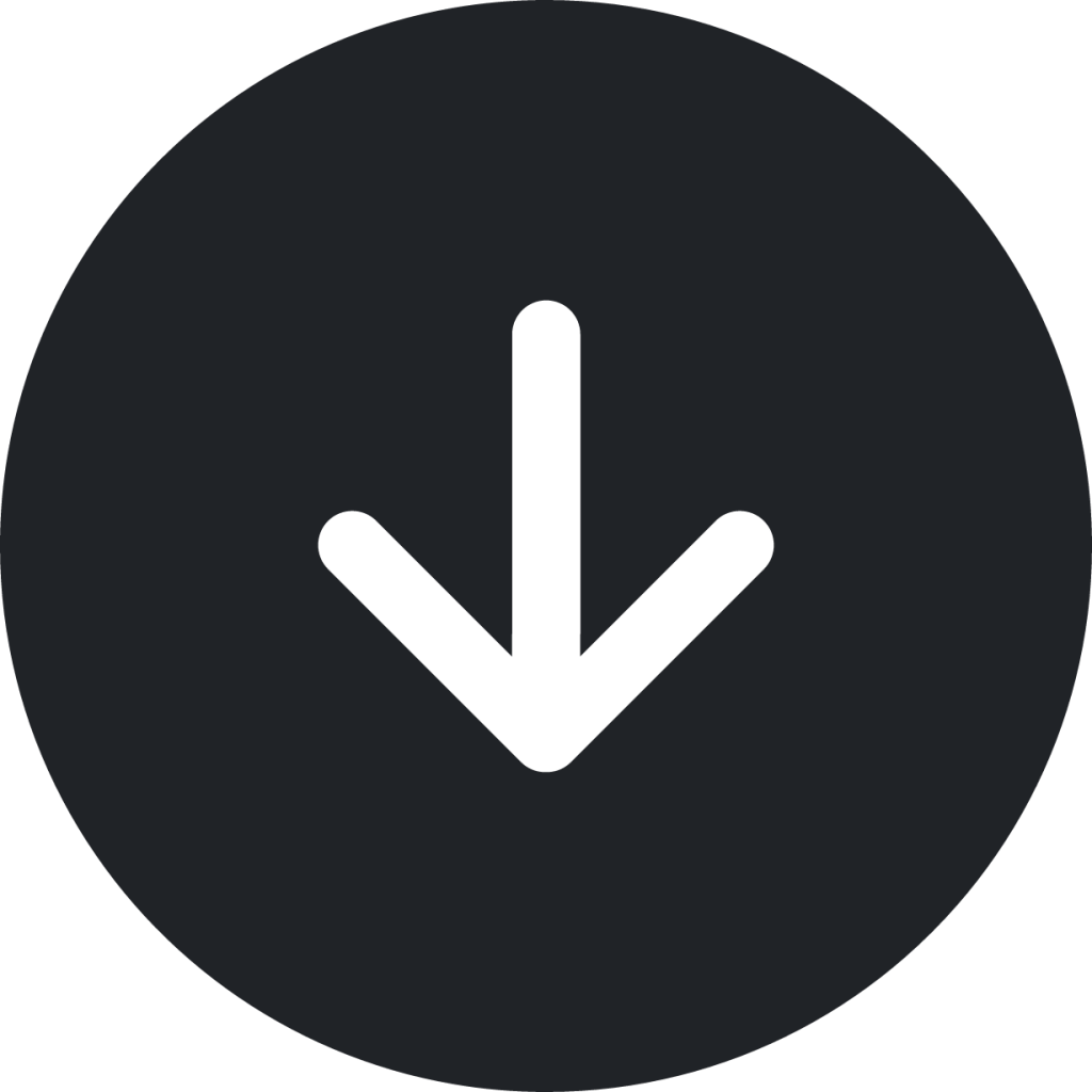 tobottom (rounded filled) icon