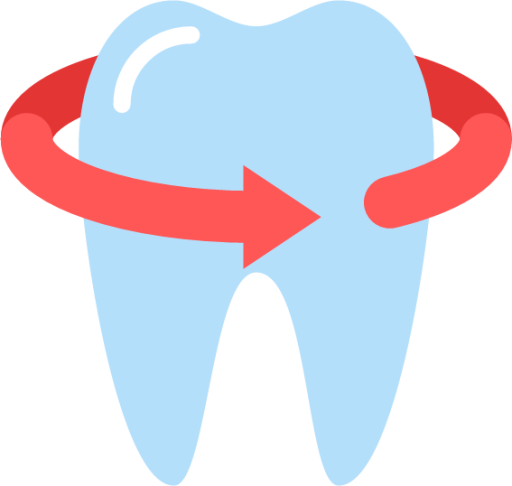 tooth rotate icon