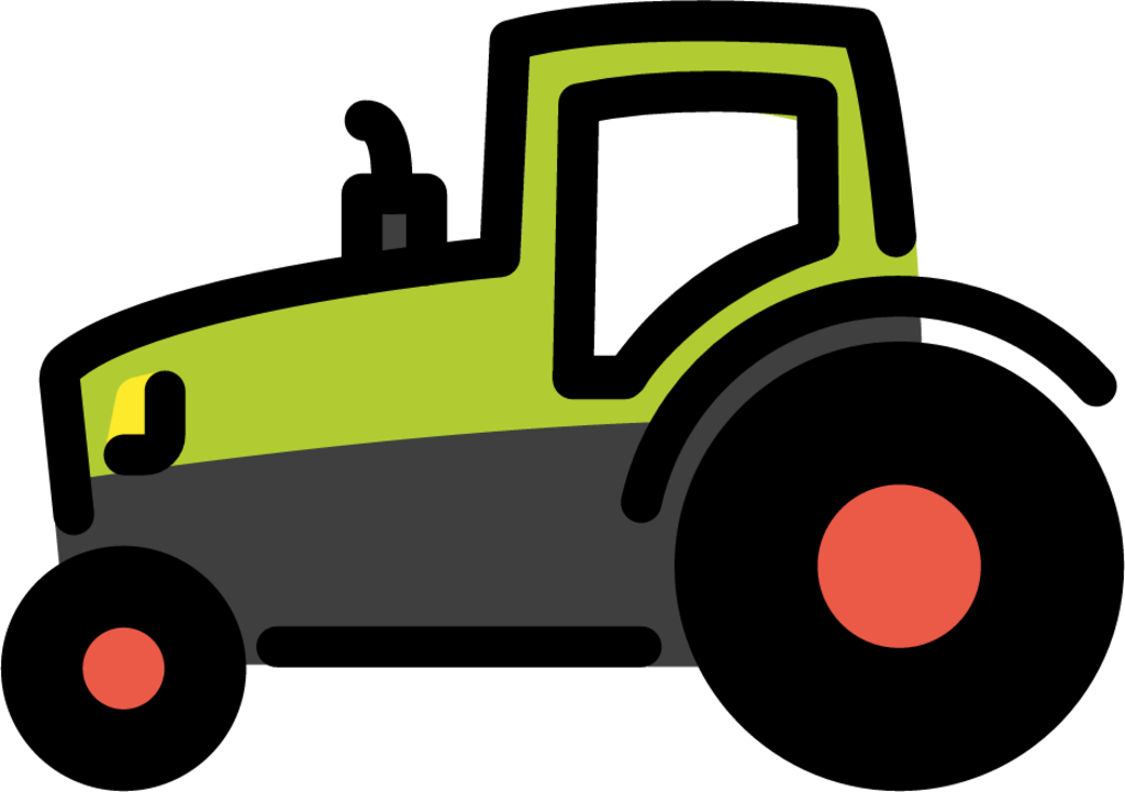 Green Tractor Flat PNG & SVG Design For T-Shirts