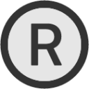 trademark circle icon