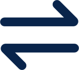 transfer line arrow icon