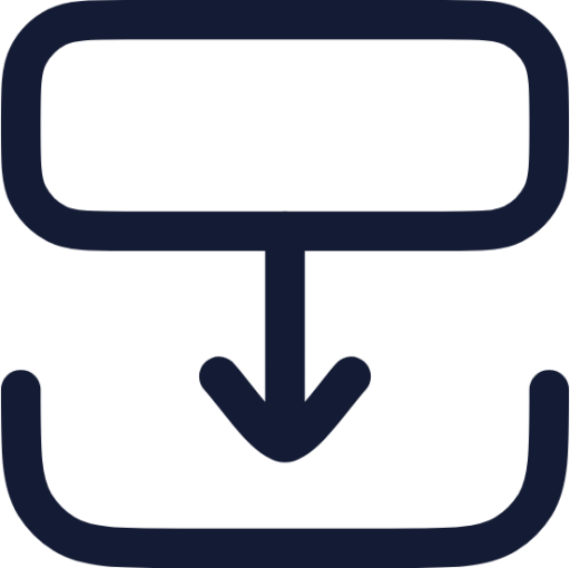 transition bottom icon