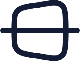 trapezoid line horizontal icon