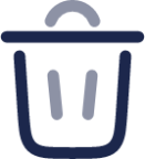 Trash Bin Minimalistic icon