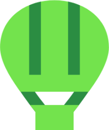 travel transportation hot air balloon icon