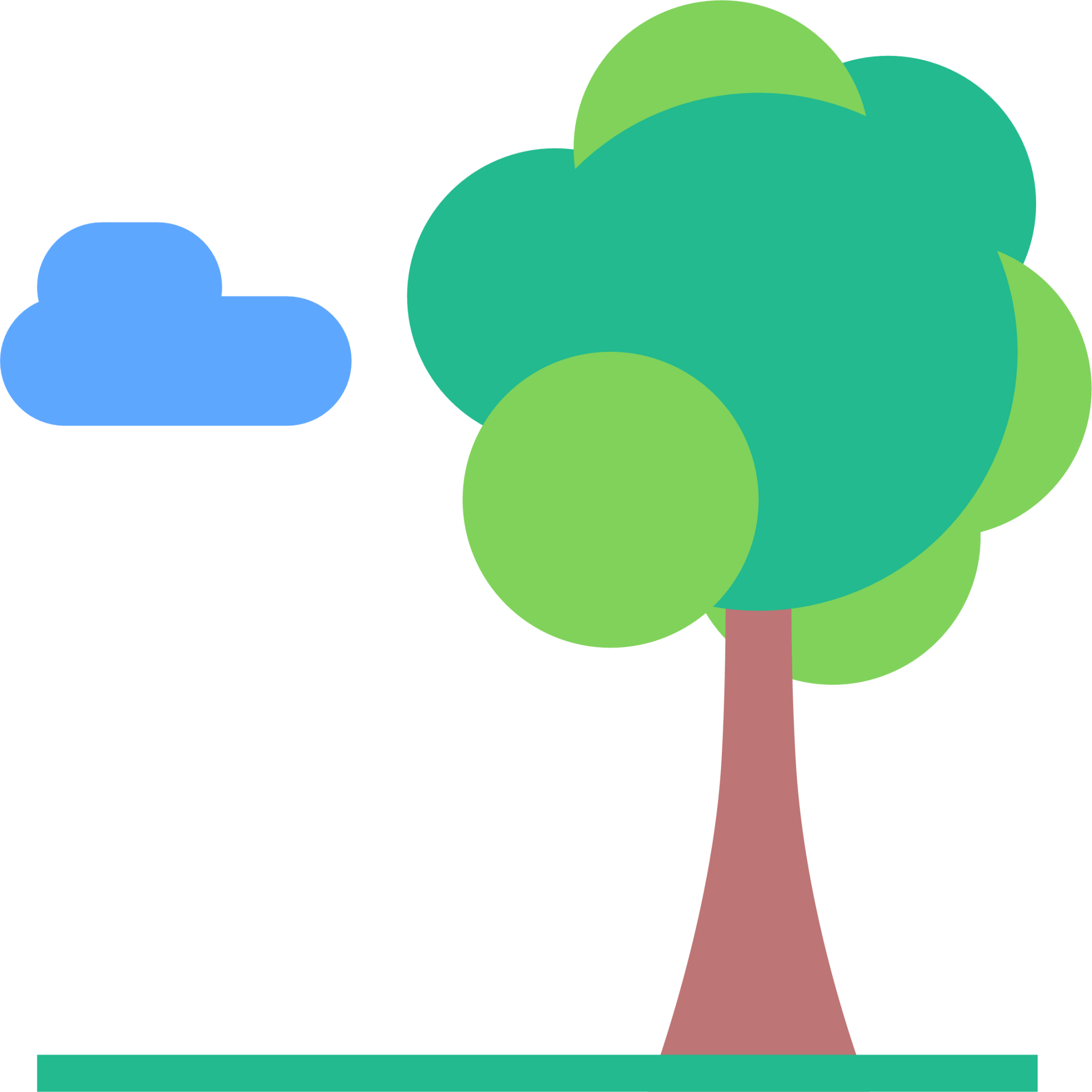 tree cloud icon