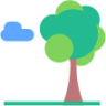 tree cloud icon