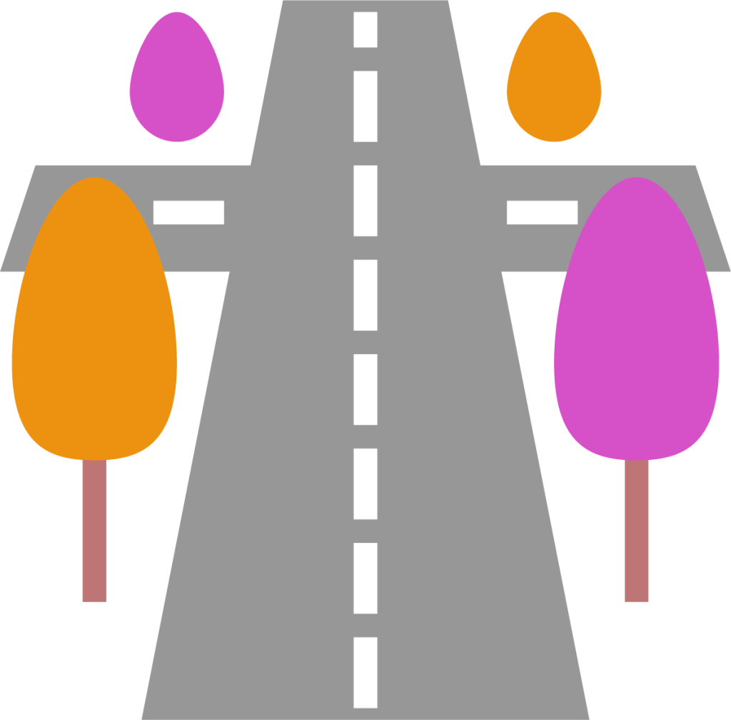 tree intersection icon