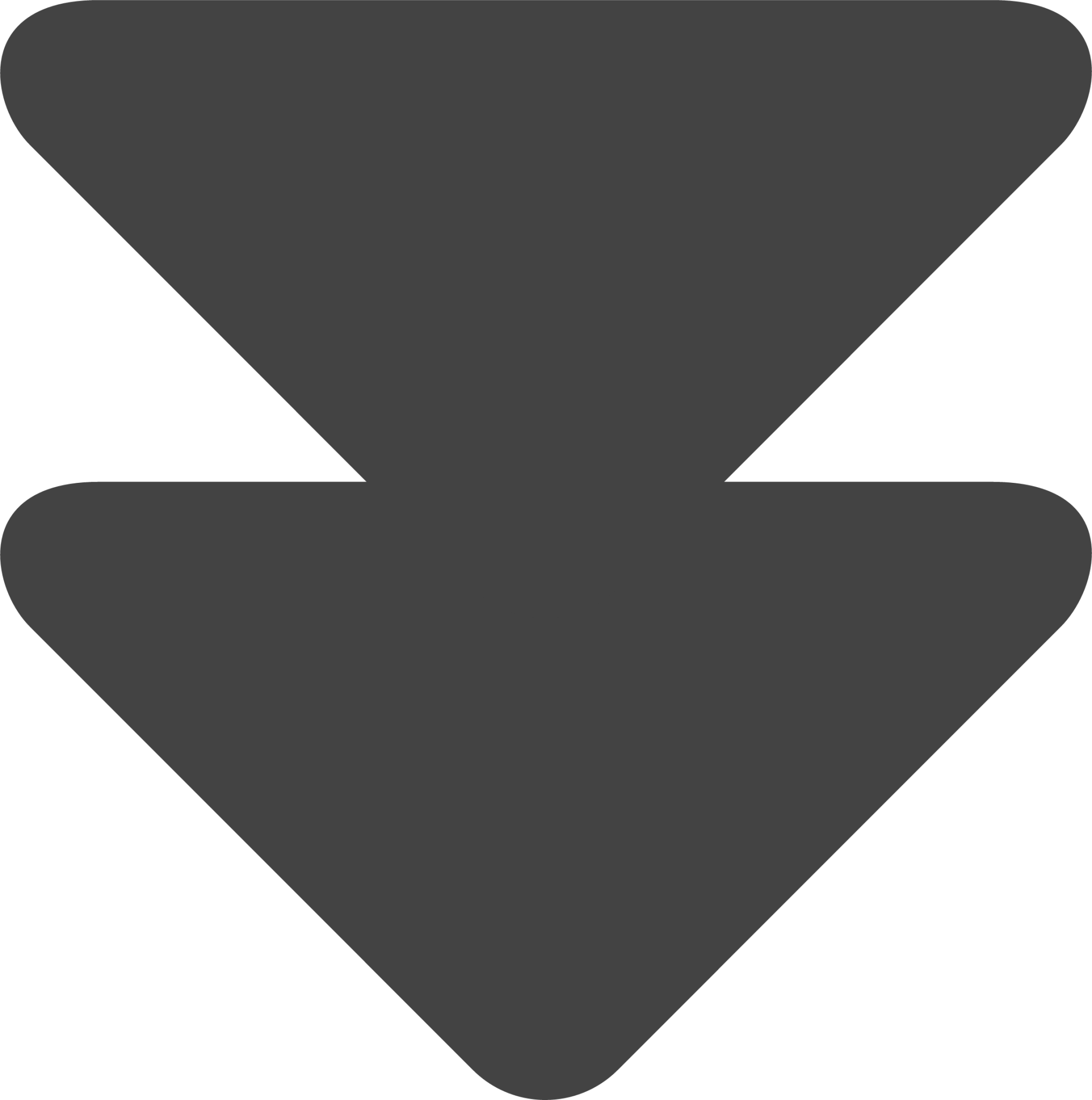 triangle double arrow down icon