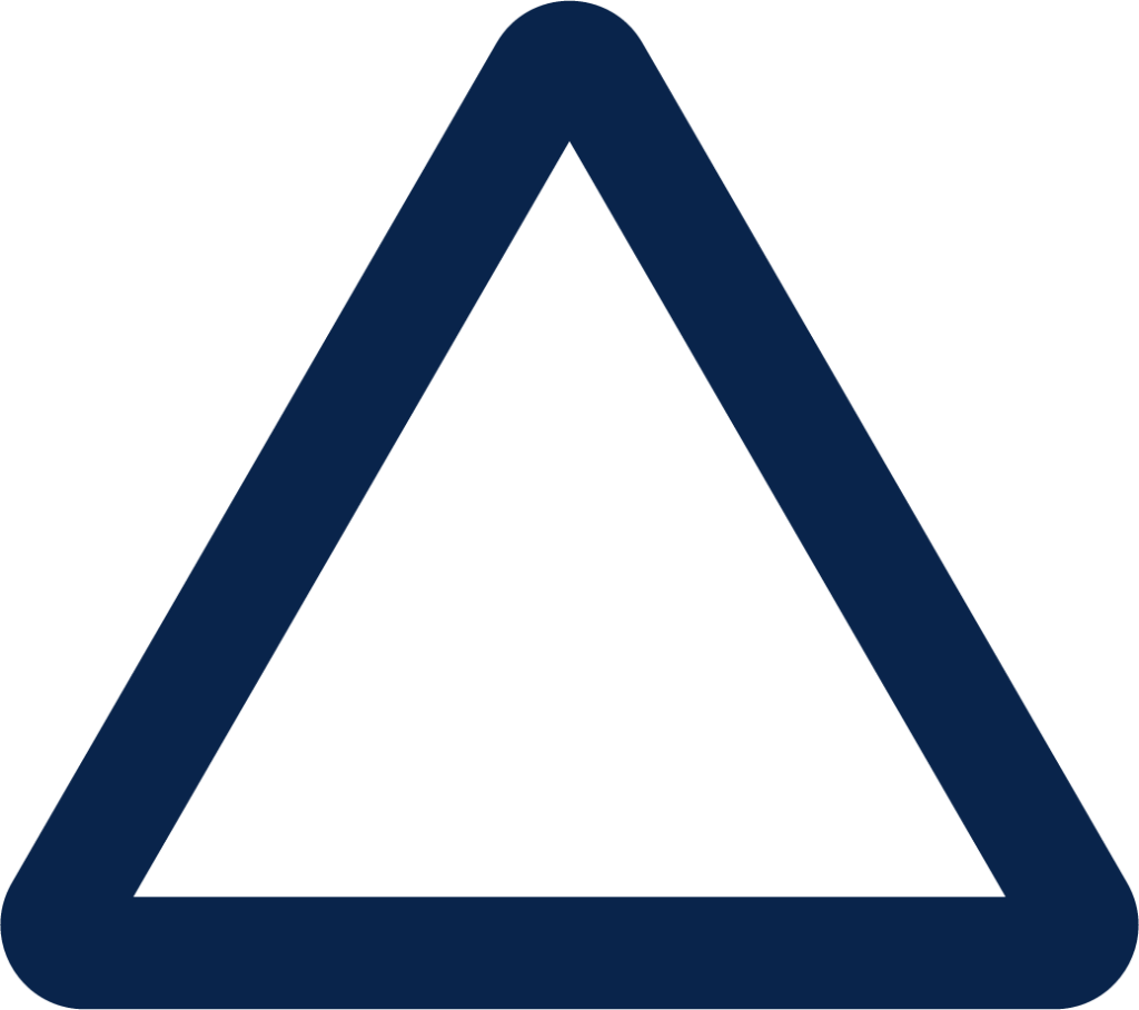 triangle line shape icon