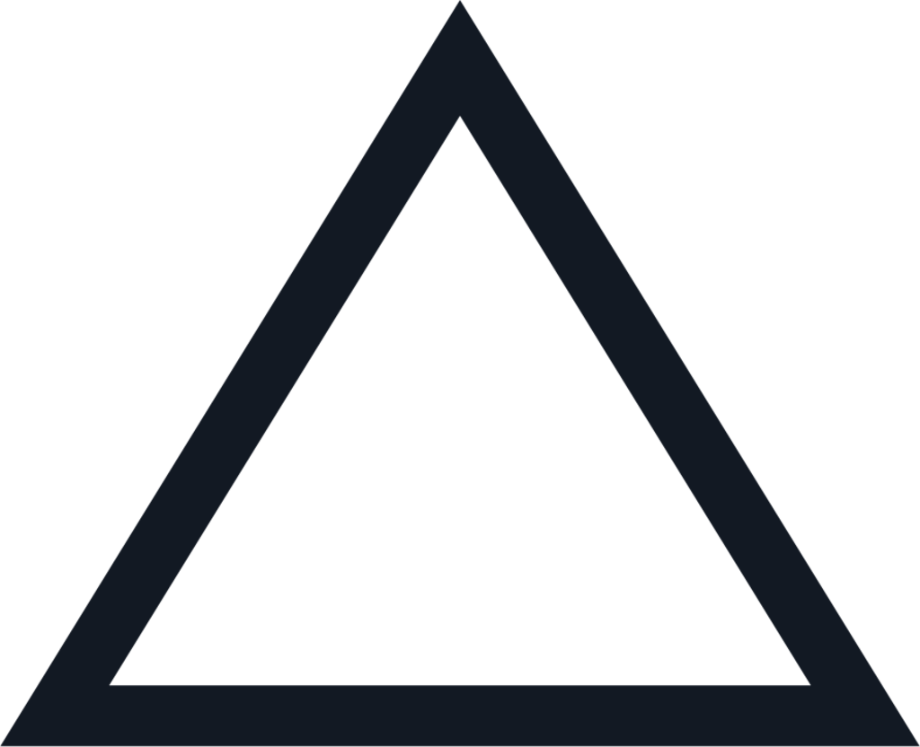 triangle outline icon