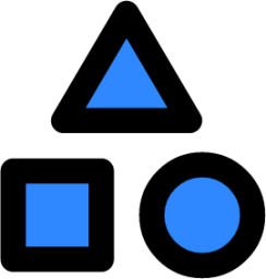 triangle round rectangle icon