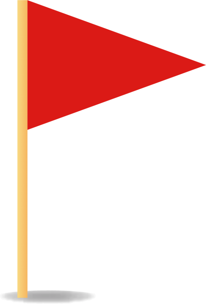 triangular flag on post emoji