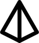 triangular pyramid icon