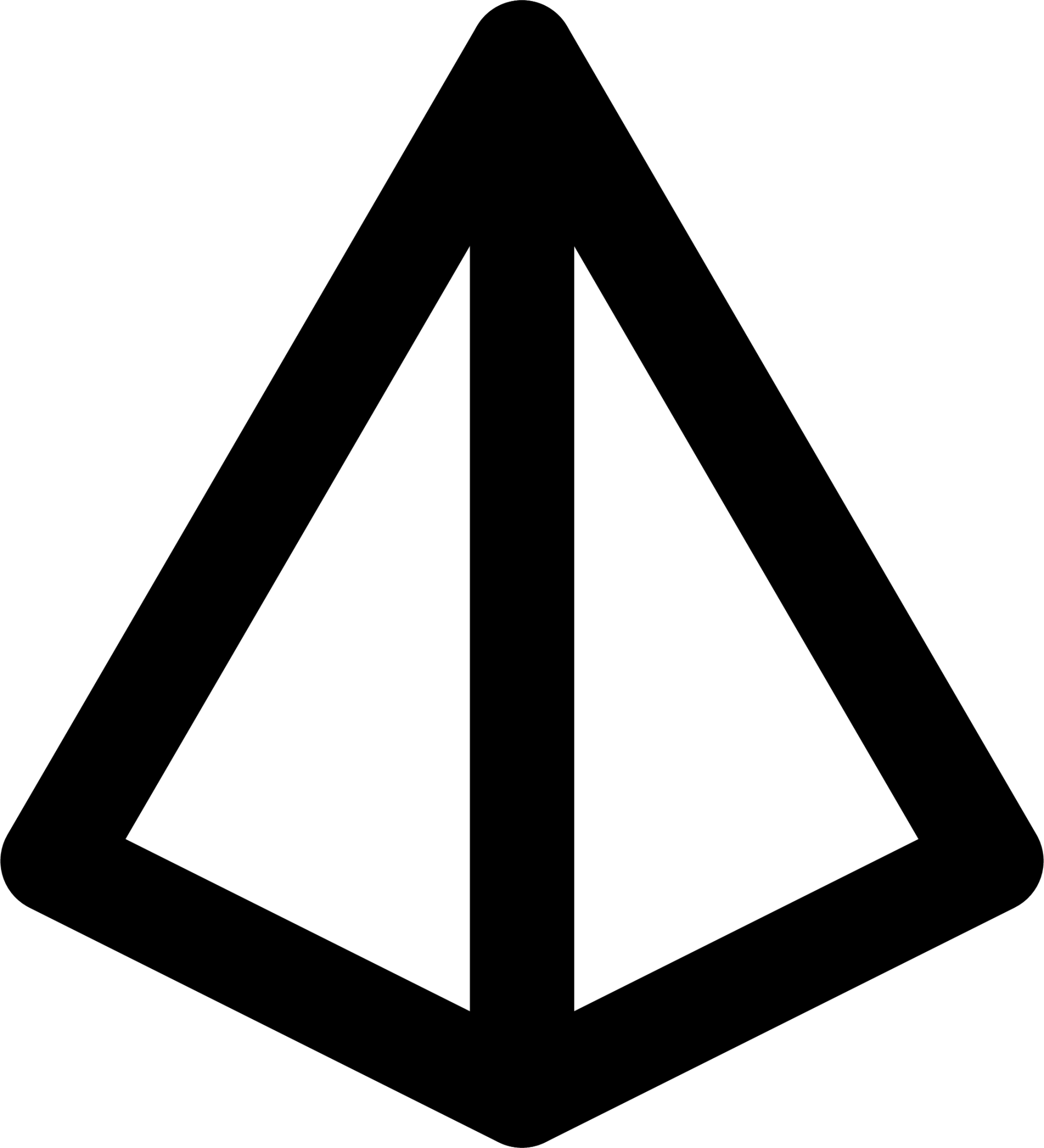 triangular pyramid icon
