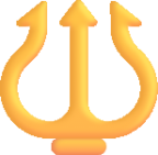 trident emblem emoji