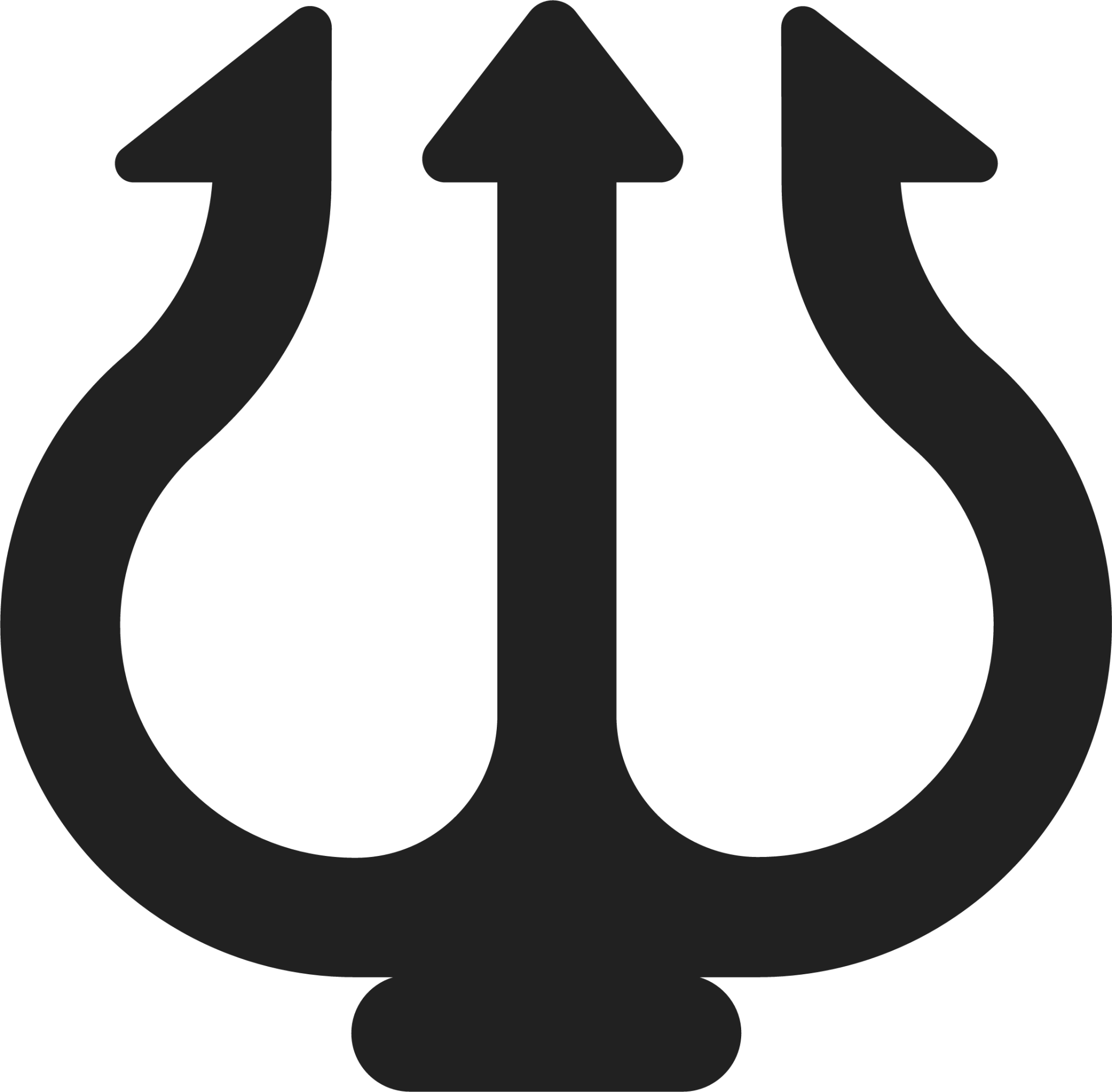 trident emblem emoji