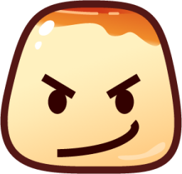 triumph (pudding) emoji