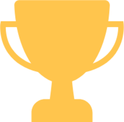 trophy prize achievement icon