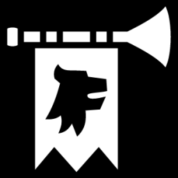 trumpet flag icon