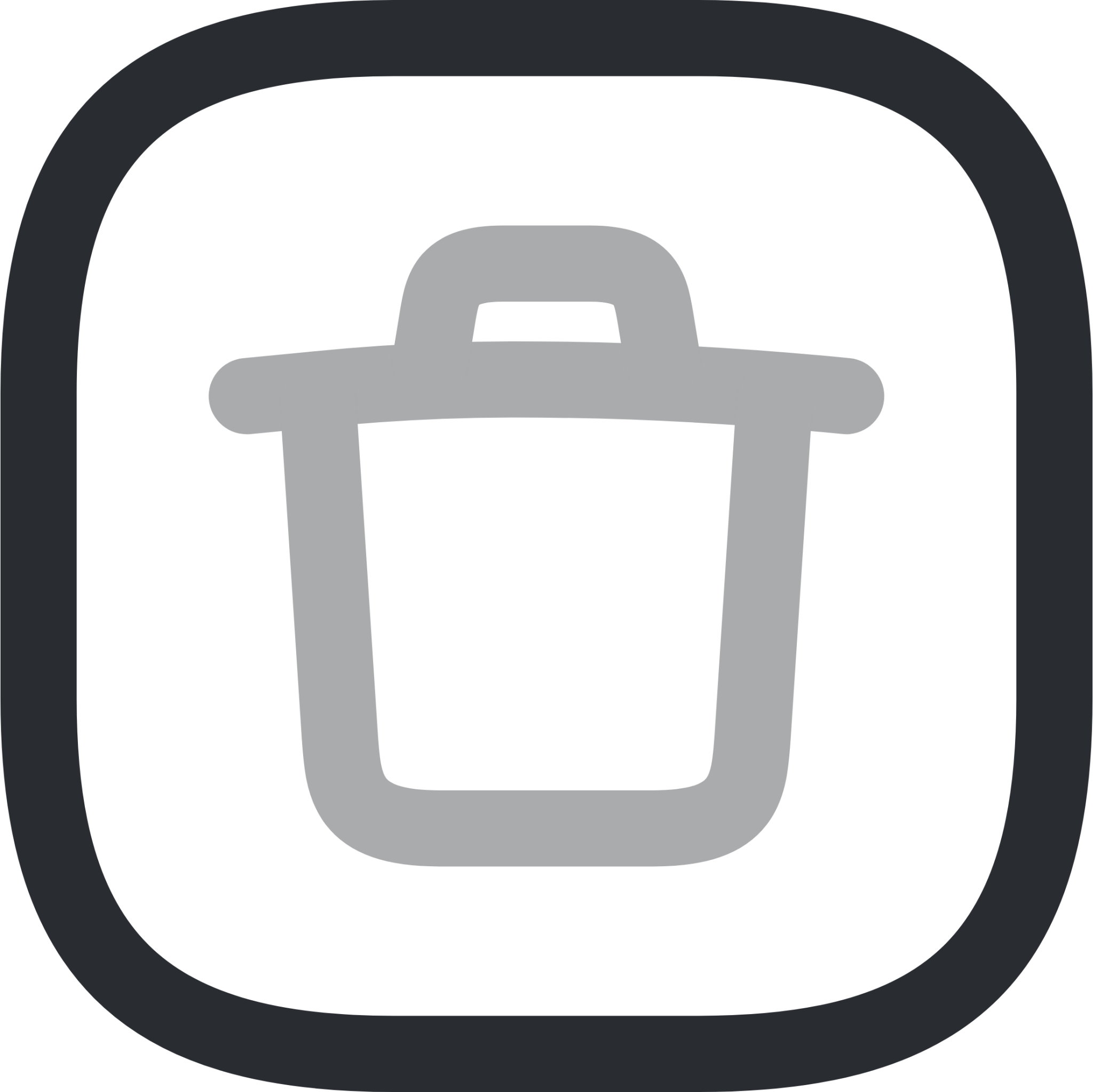 trush square icon