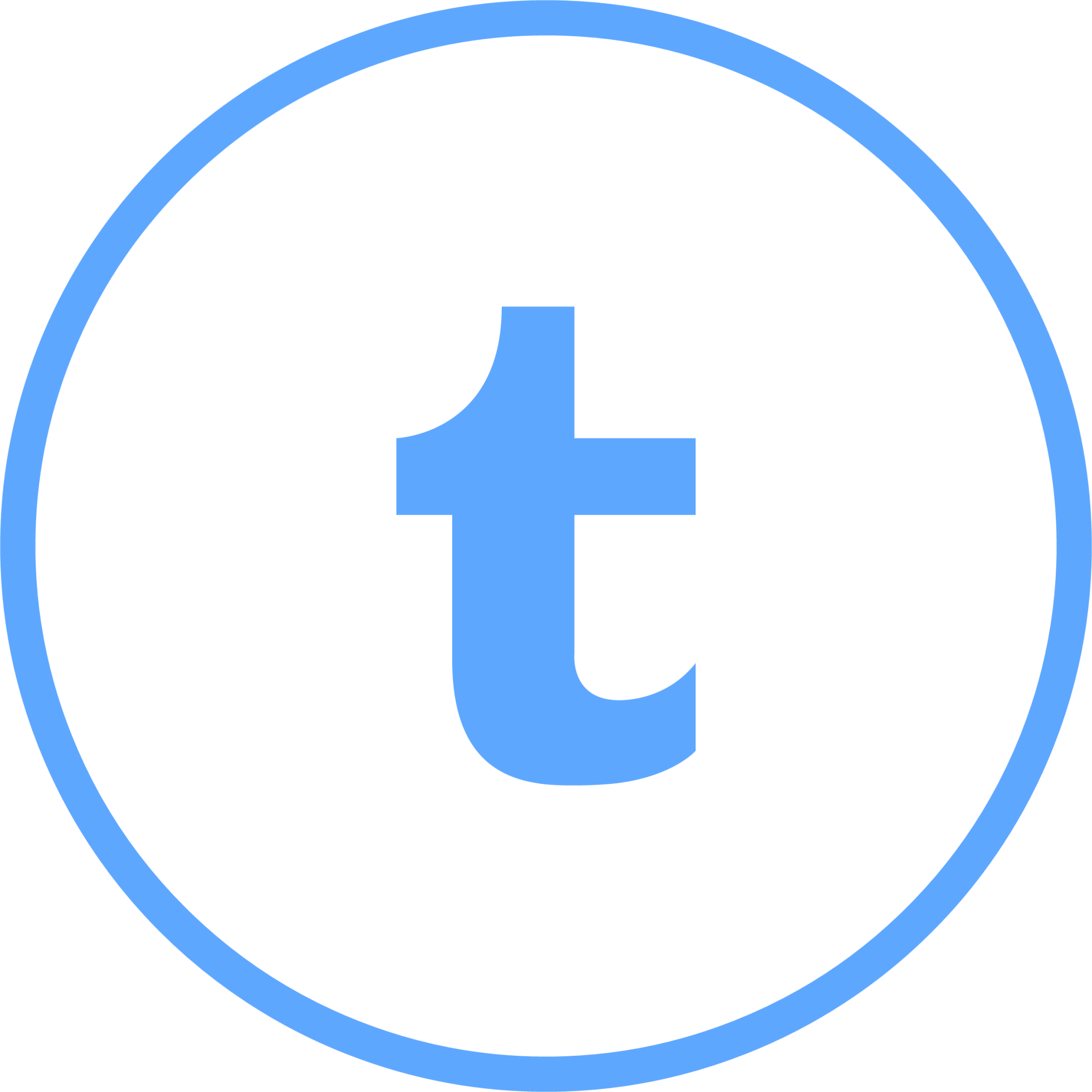 tumblr outlined icon