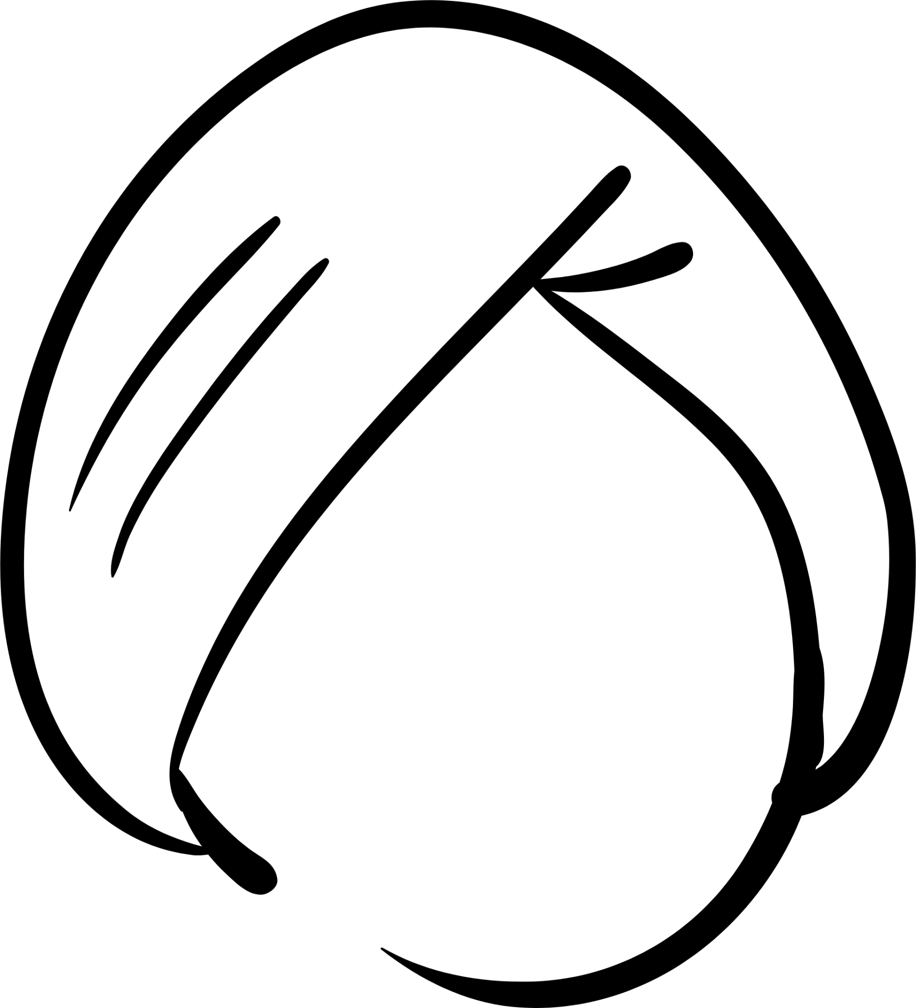 Turban hair head illustration