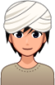 turban (plain) emoji