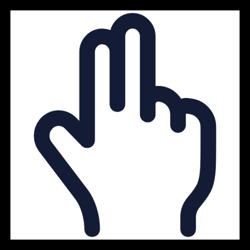 two finger icon