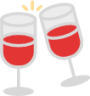 two glasses of wine icon
