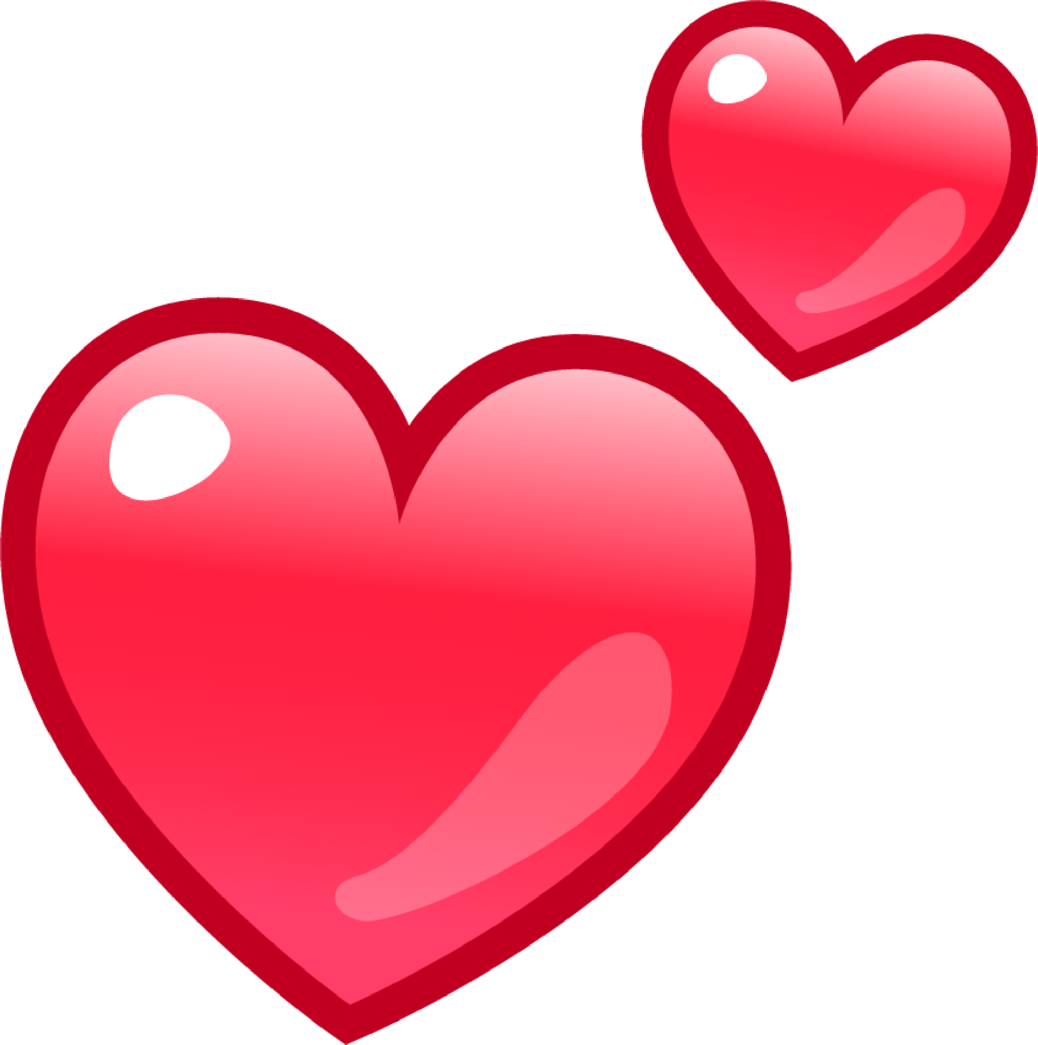 double heart emoji