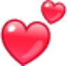 two hearts emoji