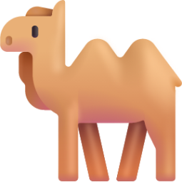 two hump camel emoji