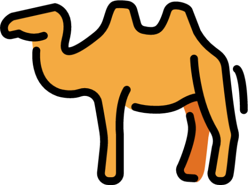 two-hump camel emoji