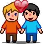 two men in love emoji